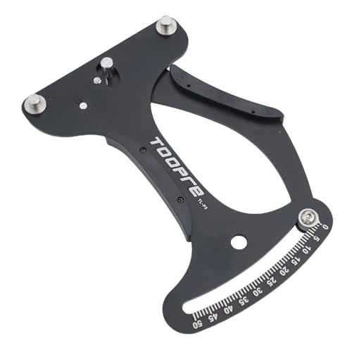 Kivivaka Misuratore di tensione per raggi della bicicletta, in lega di alluminio e per misurazione della strada in acciaio inox, per riparazione ruote bici, compatibile con raggi rotondi e piatti