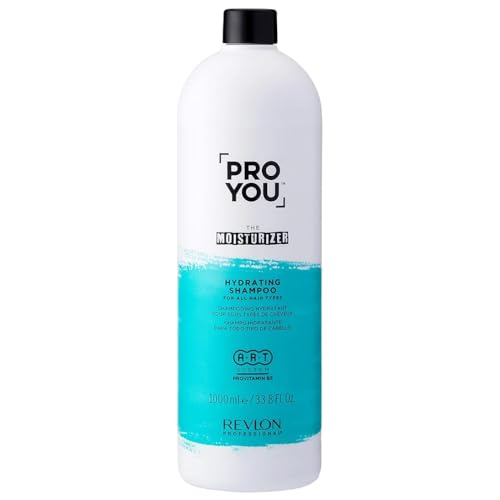 REVLON PROFESSIONAL ProYou Gama Hidratante The Moisturizer, Champú Pelo Hidratante, Tratamiento Hidratante para Todo Tipo de Cabello, Hidratación Brillo y Suavidad, 1000ml