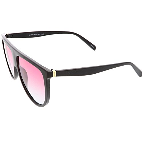 zeroUV - Oversize Flat Top Gradient Teardrop Flat Lens Aviator Sunglasses 60mm3