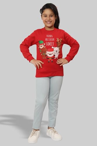 Image of Ninos Dreams Full Sleeves Girls Christmas Sweatshirts