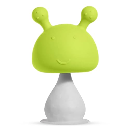 Image of Kidology Silicone Mushroom Teethers, Self-Soothing Pain Relief Soft Baby Toys Sensory Montessori Fine Motor Skills Toy for Babies Toddlers 3 + Months