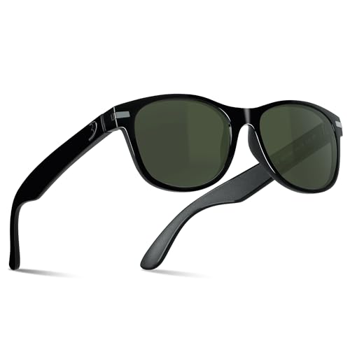 Image of B.N.U.S Scratch-Resistant Polarized Sunglasses with Corning Glass Lenses for Superior Clarity and UV Protection