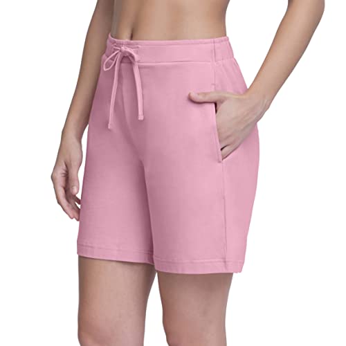 Image of Amante Womens Pink Cherry Printed Relaxed Fit Sleep Shorts