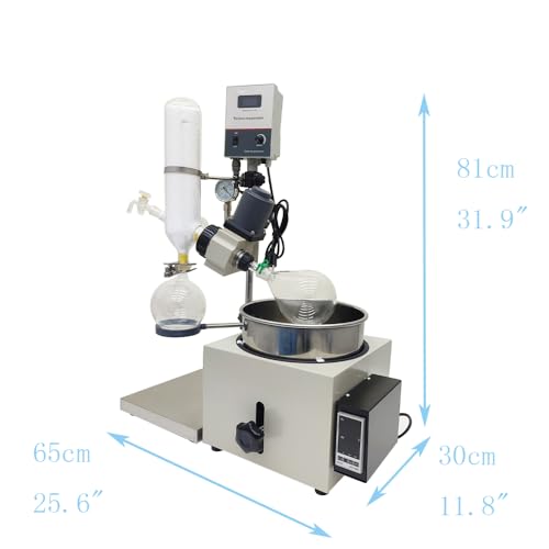 Banfluxion CB-220490 2L 110V Manual Lifting Rotary Evaporator Re-201 Lab Rotary Vacuum Evaporator thumb #1