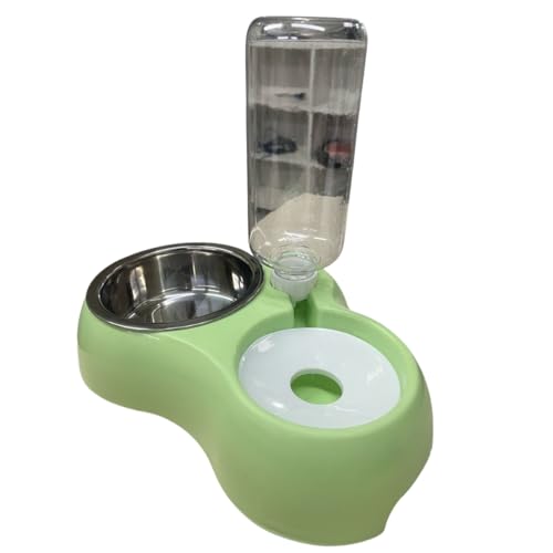 Comedouro Tigela Inox Duplo Para Pet Cachorro Bebedouro Automátic...