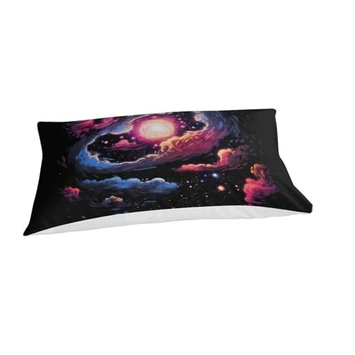 Parure de lit galaxie avec impression 3D et fermeture éclair invisible - 3