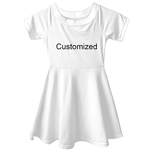 HELLHERO Vestido de verano de manga corta para niñas de 3 a 14 años, Personalizable, 13-14 años