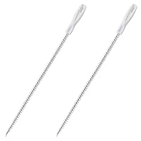 2 Stück Abflussreiniger Bürste,Reinigungsbürste Abfluss Haushalt für Abwasserkanäle Flexible Rohrreiniger Haare Entferner Drain,Universell Flexibel Abwasserrohr Überlauf Haushaltswerkzeug-45 cm