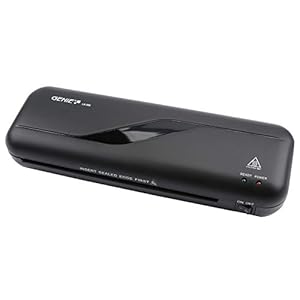 Genie LA 200 lamineerapparaat incl. lamineerfolie (geschikt tot DIN A4, voor 80-125 mic hete laminatie) zwart, 330 x 106…