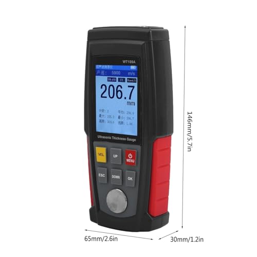 Medidor de Espesor Ultrasónico Digital Precisión WT100A miniatura 4