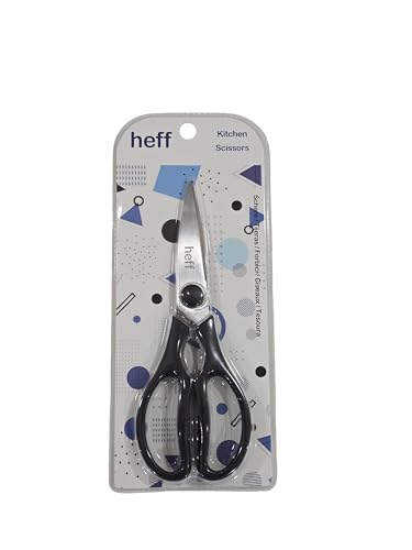Image of Heff Kitchen Scissors, Black, Stainless Steel, 8 Inch