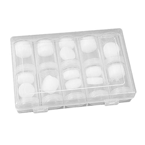 Tongina Caixa de armazenamento de plástico transparente com 27 mm para colecionadores de moedas, sup