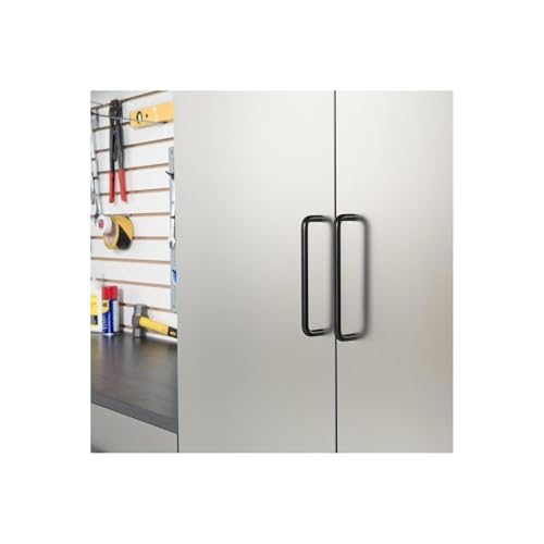 Image of Maykoosh Wall Mounted Storage Cabinet with Doors & Shelves Garage & Home Organization Metal /128x79x20 7 Piece Set