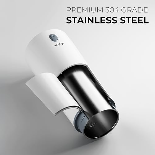 Image of RAPIDBOIL Portable Travel Kettle | 400ml Mini Electric Kettle | 300W Lightweight Electric Bottle for Tea and Coffee | Ideal for Travel, Office and Home (White)