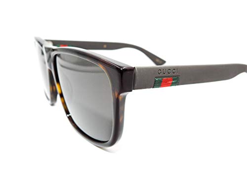 Gucci Polarized Grey Square Men's Sunglasses GG0010S 003 583