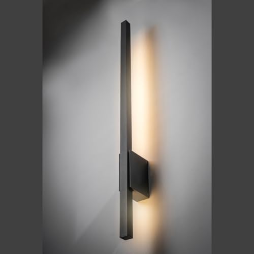 CGC Lighting Anthracite Dark Grey Long Slim LED Outdoor Indoor Wall Light 3000k Warm White 12W IP54 (Grey 3000K LED) - Image 8