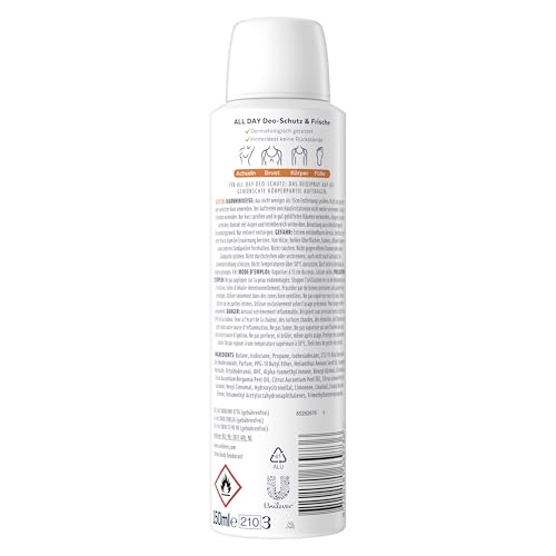 Rexona Whole Body Deodorant Spray Fresh Citrus 150 ml (Packung mit 2) – Ansicht 3