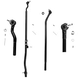 YMAUGP Front Inner & Outer Tie Rod Ends Lower Upper Outer Drag Links Inner & Outer Steering Kit For Jeep Wrangler 2007-2017 for Jeep Wrangler JK 2018 DS300005 DS300043 ES3624 ES800594