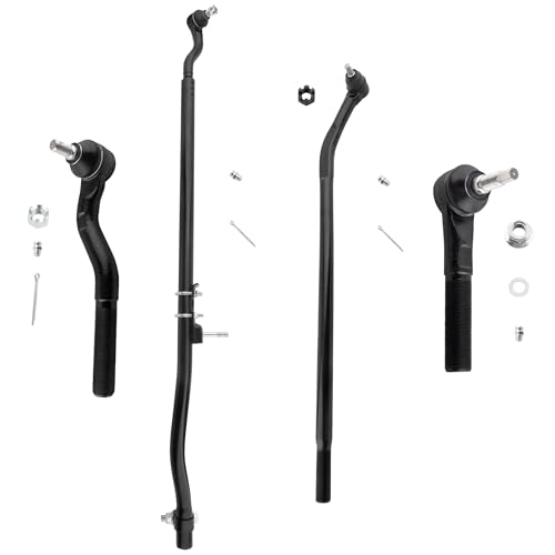 YMAUGP Front Inner & Outer Tie Rod Ends Lower Upper Outer Drag Links Inner & Outer Steering Kit For Jeep Wrangler 2007-2017 for Jeep Wrangler JK 2018 DS300005 DS300043 ES3624 ES800594