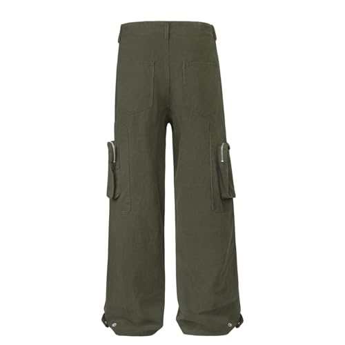 Jeans Pants Trouser Denim Retro Trendy Street Multi Pocket Personalized Casual Commuter Straight Leg for Men4