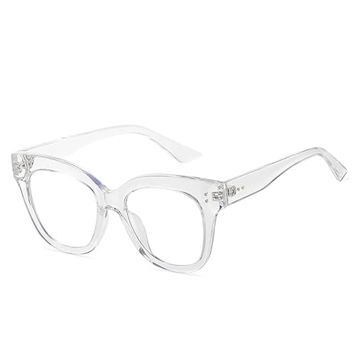 LTSRLL Fashion Sturdy Reading Glasses Anti UV TR Frame Presbyopic Glasses Computer Reader Anti Blue Light Flat Light Mirror (Color : Transparency, Size : +150)