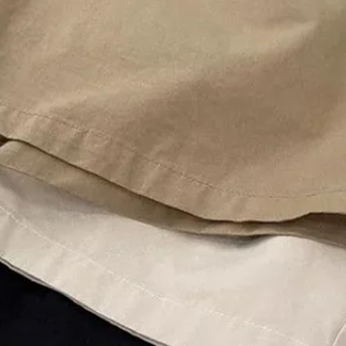 Women Retro Wide Leg Work Shorts Suits Cropped Pants Loose Casual Straight Leg Mid Pants3