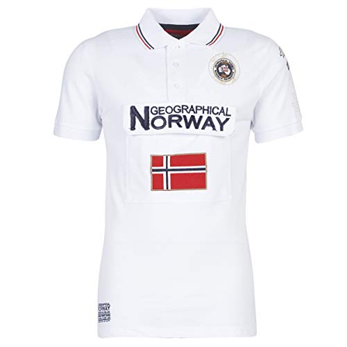 Geographical Norway KAYFOUR SS Men 100+BS T-Shirts & Poloshirts Herren Weiss - XXL - Polohemden