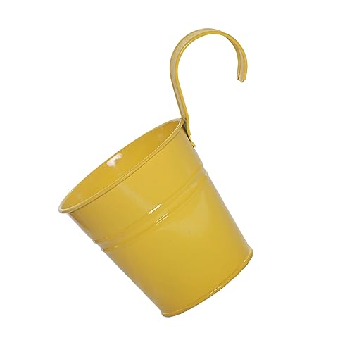 siduytin Vasi da Fiori sospesi inodori e atossici Elegante fioriera da Parete in Metallo per la Decorazione di Interni ed Esterni Ipoallergenico, Giallo