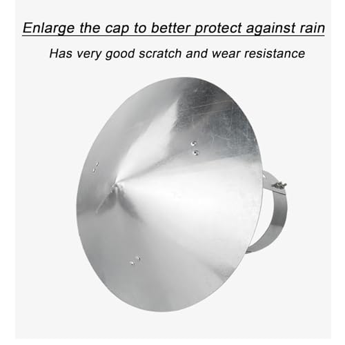 Chapeau de cheminée conique en acier inoxydable durable pour sortie de toit - 5