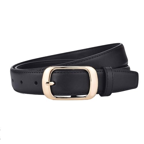Women Casual Leather Belt for Jeans Pants Dress Black Brown Belts for Ladies Waist Belts with Buckle