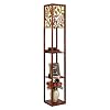 Indoor Oppervlieglamp met planken Simple Designs Home Organizer Opbergplank met stof Lampenkap Vloerlamp Home(Remote…