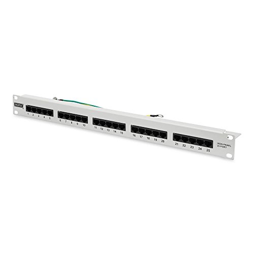 Digitus DN91325 Pannello Patch per Isdn 19" Categoria 3, 25 Porte 8 Poli