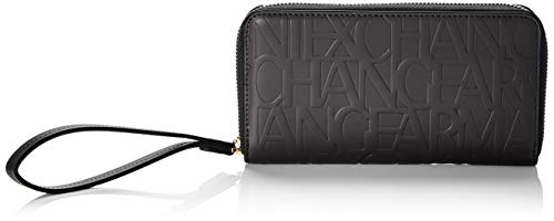 Armani ExchangeWristlet Round ZipfemmeSacs menotteNoir (Nero - Black)3x19x10.5 Centimeters (B x H x T)