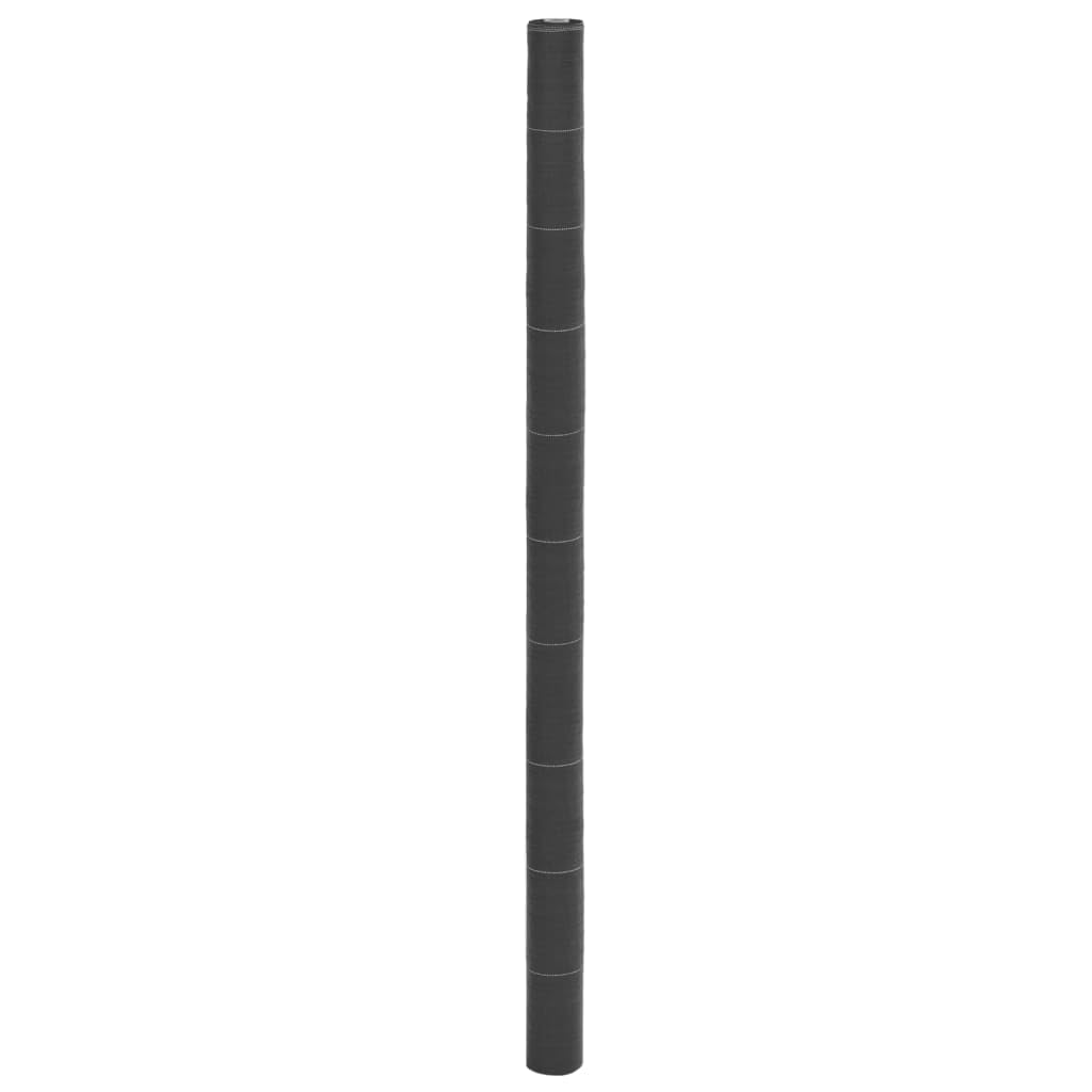 Homgoday Unkrautvlies Gartenvlies Unkrautfolie Anti-Unkrautgewebe Unkrautfolie Wasserdurchlässig Unkrautflies für Garten Schwarz 2x50 m