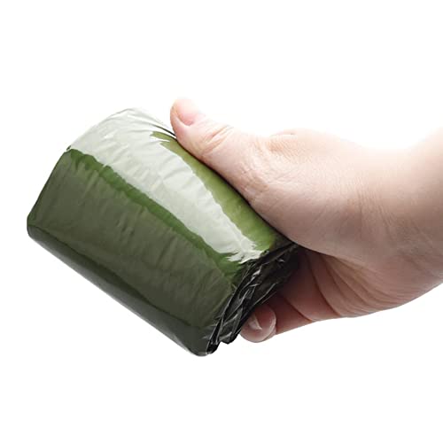 CALANDIS Outdoor Camping Thermal Sleeping Bag Emergency Survival Blanket Green + Bag