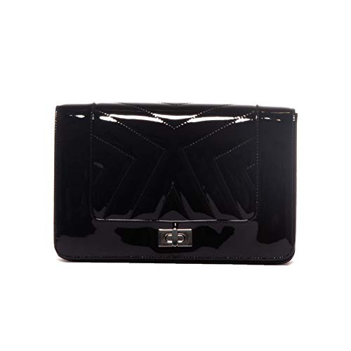Sac L’Intervalle Georgie en cuir noir élégant pour femme