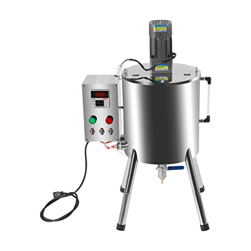 HZOPUTLH 15L/4Gal Heating Mixing Filling Machine, Manual Lipstick-Filling Machine with Stirrer, Adjustable Temperature Liquid Paste Filling Tool Cream Filling Tank for Lipstick, Ointment, Honey