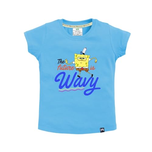 Image of Amazon Brand - Jam & Honey Baby-Girls Half Sleeve Graphic Printed T-Shirt | Round Neck | Regular Fit | Cartoon Characters (Available from 1-14 Years) (Pack of 3)