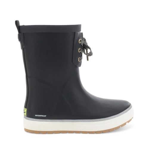 Image of Western Chief Womens Waterproof Element Chelsea and Mid Rain Boots | Ladies pull on ankle and laced mid-height rubber boot with reflective details, cushioned insoles and traction for wet weather