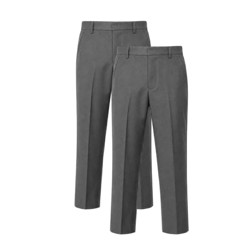 Pantalon d école avec ceinture réglable et fermeture éclair robuste