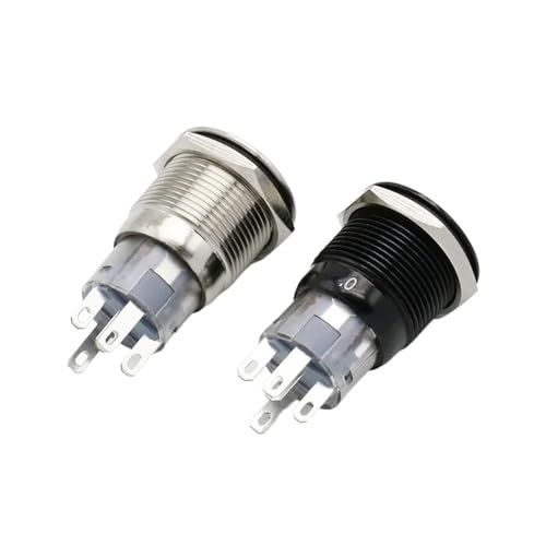 Interrupteur moteur 19mm noir résistant à l'eau pour PC - 5