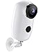 Produktbild Überwachungskamera Aussen Akku , Kamera Überwachung Aussen,1080P WLAN Kamera Outdoor akku, SD Kartenslot, PIR Bewegungsmelder, 2,4Ghz WiFi, IR Nachtsicht, Zeitraffer und 2-Wege-Audio