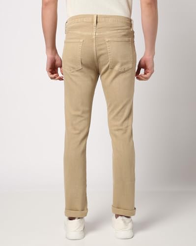 Image of Gap Men Skinny Fit Solid Print Mid Rise Lightlyly Washeded Jeans