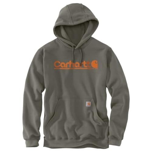 Image of Carhartt Men's Big & Tall Rain Defender Paxton Heavyweight Hooded Sweatshirt