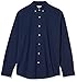 Amazon Essentials Men's Regular-Fit Long Sleeve Oxford Shirt, Navy, Large