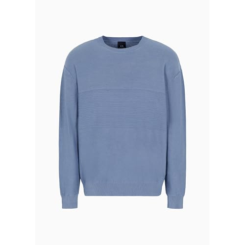 Pull en coton Armani Exchange sweater homme rayures horizontales tendance