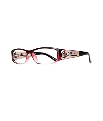 EYEBOGO Kaylee Stylish Reading Glasses for Women (Burgundy, 0.75)