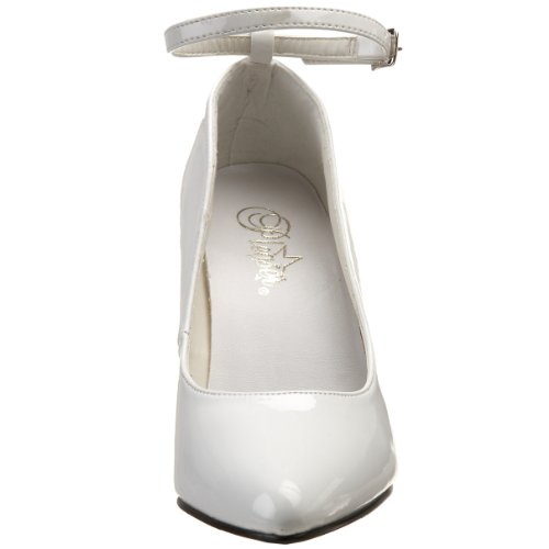 Pleaser Women's Vanity-431 Ankle-Strap Pump,White Patent,9 M US - Thumbnail 7