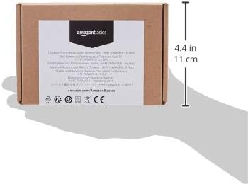Amazon Basics 6-Pack Rechargeable NiMH Cordless Phone Replacement Battery, 700 mAh, Replaces HHR-75AAA/B-6
