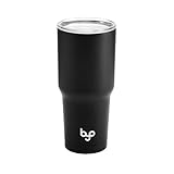 BYO by BUILT 30 Ounce Double Walled Stainless Steel Tumbler Matte Black 5211325